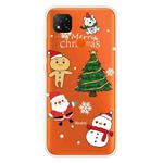 For Xiaomi Redmi 9C Christmas Series Transparent TPU Protective Case(4 Cartoons)