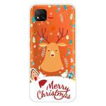 For Xiaomi Redmi 9C Christmas Series Transparent TPU Protective Case(Christmas Ugly Deer)