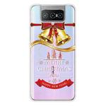 For ASUS Zenfone 7 Pro ZS671KS Christmas Series Transparent TPU Protective Case(Golden Bell)