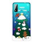 For Huawei P Smart 2020 Christmas Series Transparent TPU Protective Case(Three-tier Christmas Tree)