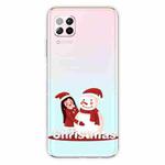 For Huawei P40 Lite & Nova 6 SE Christmas Series Transparent TPU Protective Case(Girl Snowman)