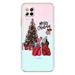 For Huawei P40 Lite & Nova 6 SE Christmas Series Transparent TPU Protective Case(Christmas Pajamas)