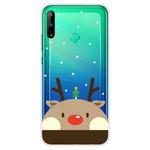 For Huawei P40 Lite E Christmas Series Transparent TPU Protective Case(Fat Deer)