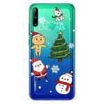 For Huawei P40 Lite E Christmas Series Transparent TPU Protective Case(4 Cartoons)