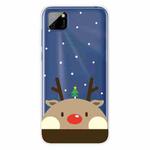 For Huawei Y5p Christmas Series Transparent TPU Protective Case(Fat Deer)