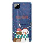 For Huawei Y5p Christmas Series Transparent TPU Protective Case(Take Picture Bear Snowman)