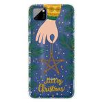 For Huawei Y5p Christmas Series Transparent TPU Protective Case(Five-pointed Star)