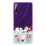 For Huawei Y6p Christmas Series Transparent TPU Protective Case(Snow Entertainment)