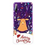 For Huawei Y6p Christmas Series Transparent TPU Protective Case(Christmas Ugly Deer)