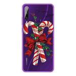For Huawei Y6p Christmas Series Transparent TPU Protective Case(Big Crutch)