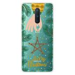For OnePlus 8 Christmas Series Transparent TPU Protective Case(Five-pointed Star)