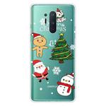 For OnePlus 8 Pro Christmas Series Transparent TPU Protective Case(4 Cartoons)