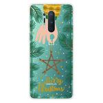 For OnePlus 8 Pro Christmas Series Transparent TPU Protective Case(Five-pointed Star)