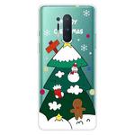 For OnePlus 8 Pro Christmas Series Transparent TPU Protective Case(Three-tier Christmas Tree)