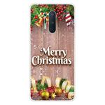 For OnePlus 8 Pro Christmas Series Transparent TPU Protective Case(Christmas Balls)