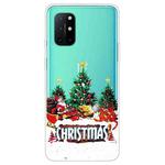 For OnePlus 8T Christmas Series Transparent TPU Protective Case(Retro Old Man)