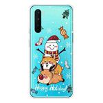 For OnePlus Nord Christmas Series Transparent TPU Protective Case(Stacked Doll)