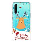 For OnePlus Nord Christmas Series Transparent TPU Protective Case(Christmas Ugly Deer)