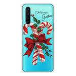 For OnePlus Nord Christmas Series Transparent TPU Protective Case(Big Crutch)