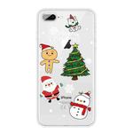 Christmas Series Clear TPU Protective Case For iPhone 8 Plus / 7 Plus(4 Cartoons)