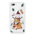 Christmas Series Clear TPU Protective Case For iPhone 8 Plus / 7 Plus(Stacked Doll)