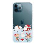 For iPhone 11 Pro Max Christmas Series Clear TPU Protective Case (Snow Entertainment)