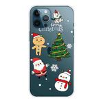 For iPhone 11 Pro Max Christmas Series Clear TPU Protective Case (4 Cartoons)