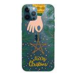 For iPhone 11 Pro Max Christmas Series Clear TPU Protective Case (Five-pointed Star)