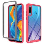 For Huawei P30 Lite Starry Sky Solid Color Series Shockproof PC + TPU Protective Case(Red)