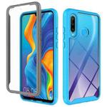 For Huawei P30 Lite Starry Sky Solid Color Series Shockproof PC + TPU Protective Case(Sky Blue)