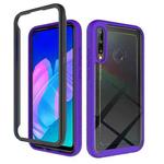 For Huawei Y7p Starry Sky Solid Color Series Shockproof PC + TPU Protective Case(Purple)