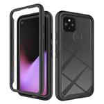 For Google Pixel 5 Starry Sky Solid Color Series Shockproof PC + TPU Protective Case(Black)