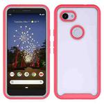 For Google Pixel 3a XL Starry Sky Solid Color Series Shockproof PC + TPU Protective Case(Red)