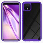 For Google Pixel 4 XL Starry Sky Solid Color Series Shockproof PC + TPU Protective Case(Purple)