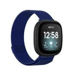 For Fitbit Versa 3 Milanese  Watch Band, Size:L 230mm(Blue)