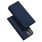 For iPhone 12 / 12 Pro DUX DUCIS Skin Pro Series Horizontal Flip PU + TPU Leather Case with Holder & Card Slots(Blue)