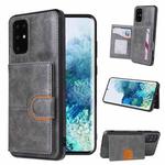 For Samsung Galaxy S20 Plus PU + TPU + PC  Shockproof Back Cover Case with Card Slot & Holder(Grey)