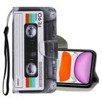 For iPhone 11 Coloured Drawing Pattern Horizontal Flip PU Leather Case with Holder & Card Slots & Wallet & Lanyard (Tape)