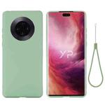 For Huawei Mate 40 Pure Color Liquid Silicone Shockproof Full Coverage Case(Green)