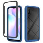 For Xiaomi Redmi 9A Starry Sky Solid Color Series Shockproof PC + TPU Protective Case(Navy Blue)