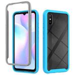 For Xiaomi Redmi 9A Starry Sky Solid Color Series Shockproof PC + TPU Protective Case(Sky Blue)
