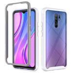 For Xiaomi Redmi 9 Starry Sky Solid Color Series Shockproof PC + TPU Protective Case(White)