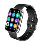 S216 1.78 inch Color Screen IP67 Waterproof Smart Watch, Support Sleep Monitor / Heart Rate Monitor / Blood Pressure Monitoring (Black Strap Silver Case)