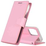 GOOSPERY SONATA DIARY Horizontal Flip Leather Case with Holder & Card Slots & Wallet For iPhone 12 / 12 Pro(Pink)