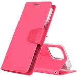 GOOSPERY SONATA DIARY Horizontal Flip Leather Case with Holder & Card Slots & Wallet For iPhone 12 / 12 Pro(Rose Red)