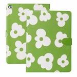 Flower Pattern Horizontal Flip Leather Tablet Case with Holder & Sleep / Wake-up Function For iPad Pro 11 inch (2020)(Green)