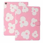 Flower Pattern Horizontal Flip Leather Case with Holder & Sleep / Wake-up Function For iPad mini 2019 & 4(Pink)