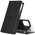 GOOSPERY BLUE MOON FLIP Crazy Horse Texture Horizontal Flip Leather Case with Holder & Card Slots & Wallet For iPhone 12 Mini(Black)