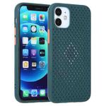 All-inclusive Shockproof Breathable TPU Protective Case For iPhone 12 mini(Dark Green)