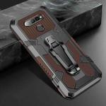 For LG K61 Machine Armor Warrior Shockproof PC + TPU Protective Case(Coffee)